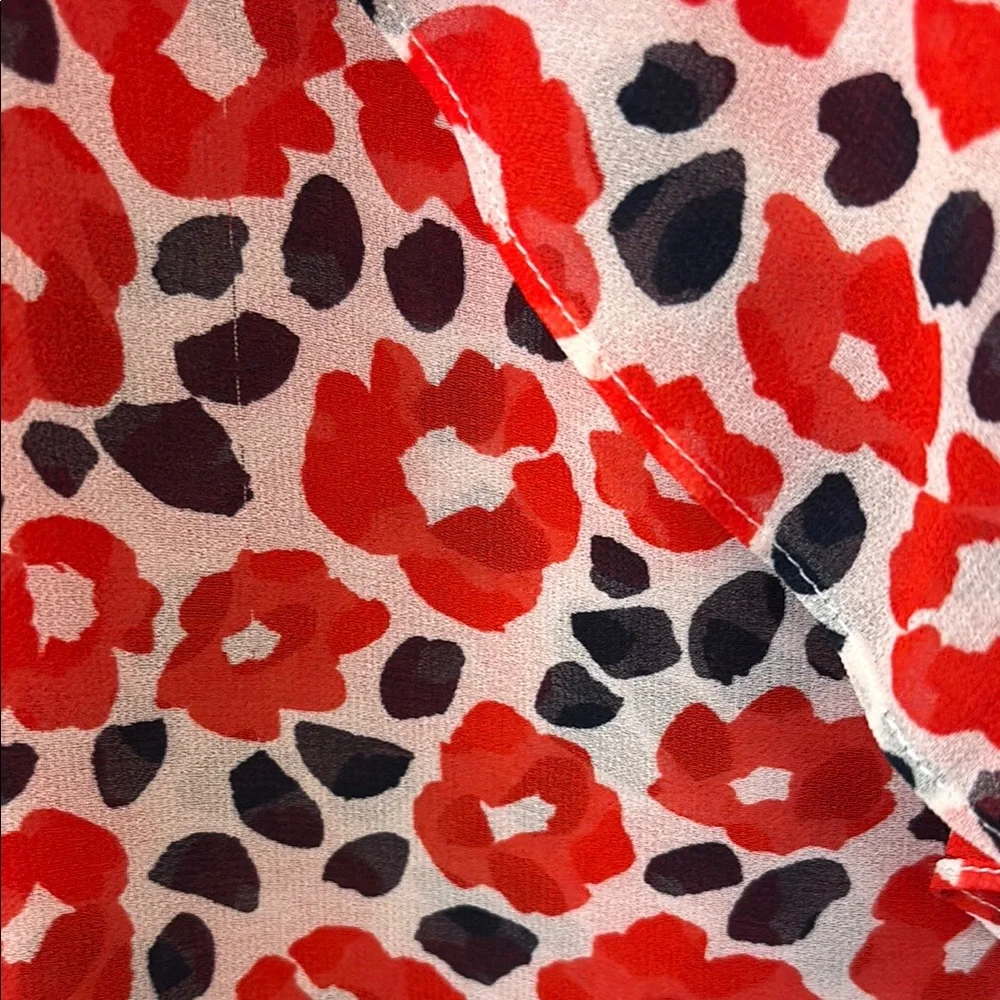 CAbi Red and Black Floral Tank Top - Picture 4 of 7